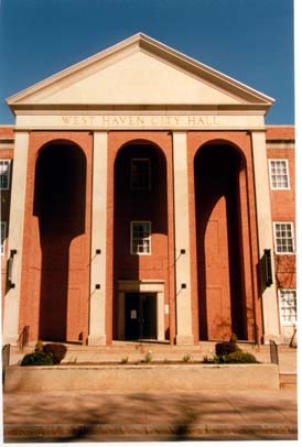 Front of West Haven City Hall building